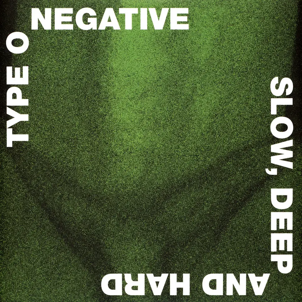 TYPE O NEGATIVE · Slow Deep And Hard | GREEN/BLACK MARBLED 2LP (Doom Metal/Gothic Metal Vinyl) · Picture 1