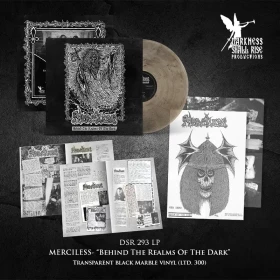 MERCILESS · Behind The Realms Of The Dark | CLEAR/BLACK LP (Death Metal Vinyl) · Picture 2