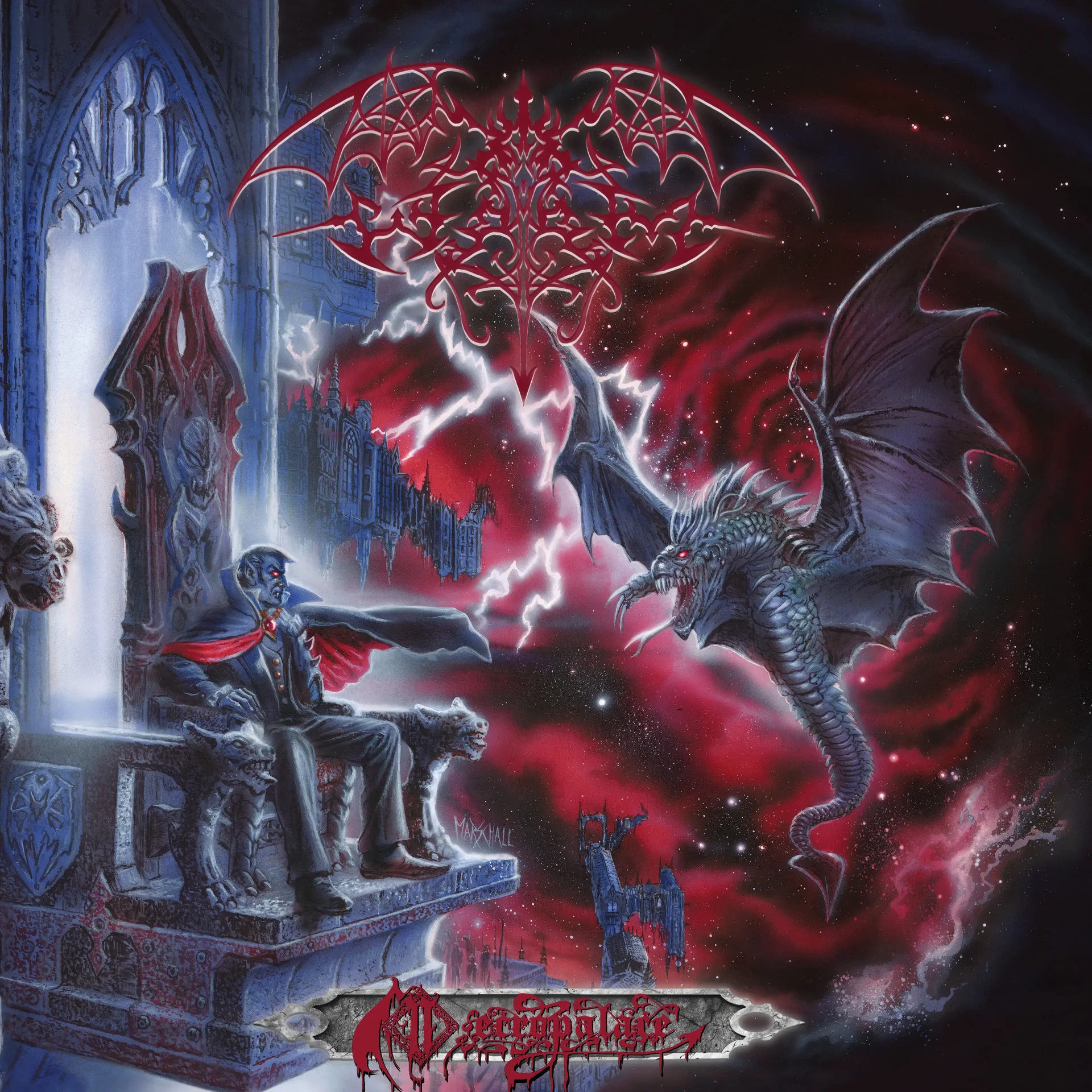 WORM · Necropalace | BLUE 2LP (Black Metal/Doom Metal Vinyl) · Picture 1