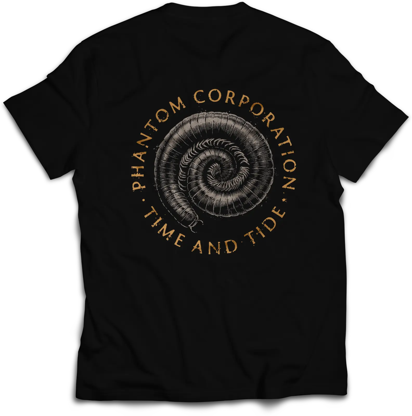 PHANTOM CORPORATION · Time And Tide Cover | T-SHIRT (Thrash Metal/D-Beat/Death Metal Clothes) · Picture 3