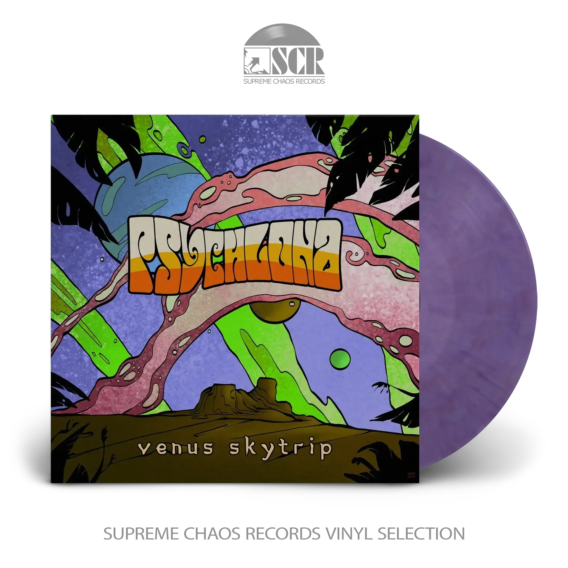 PSYCHLONA - Venus Skytrip · PURPLE MARBLED LP (Desert Rock Vinyl)