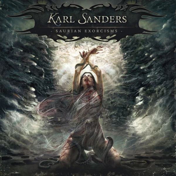 KARL SANDERS · Saurian Exorcisms | WHITE LP (Rock/Progressive Rock Vinyl) · Picture 1
