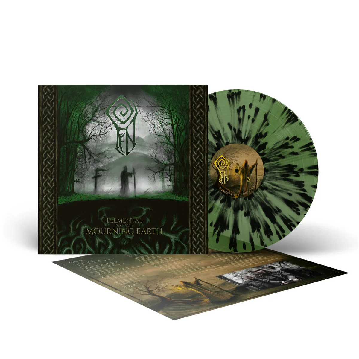FEN · Elemental Part One: Mourning Earth | GREEN/BLACK SPLATTER LP (Post Metal/Black Metal Vinyl) · Picture 3