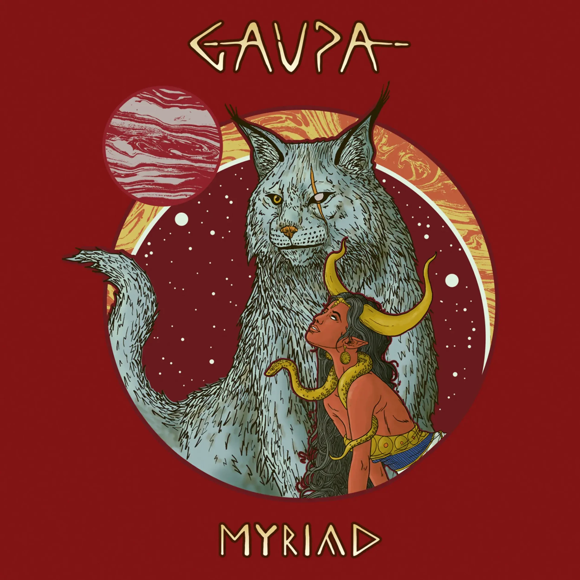 GAUPA · Myriad | BLACK LP (Stoner Rock Vinyl) · Picture 1