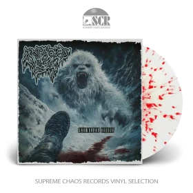 RAVAGED BY THE YETI · Snowbound Horror | WHITE/RED SPLATTER LP (Death Metal Vinyl)
