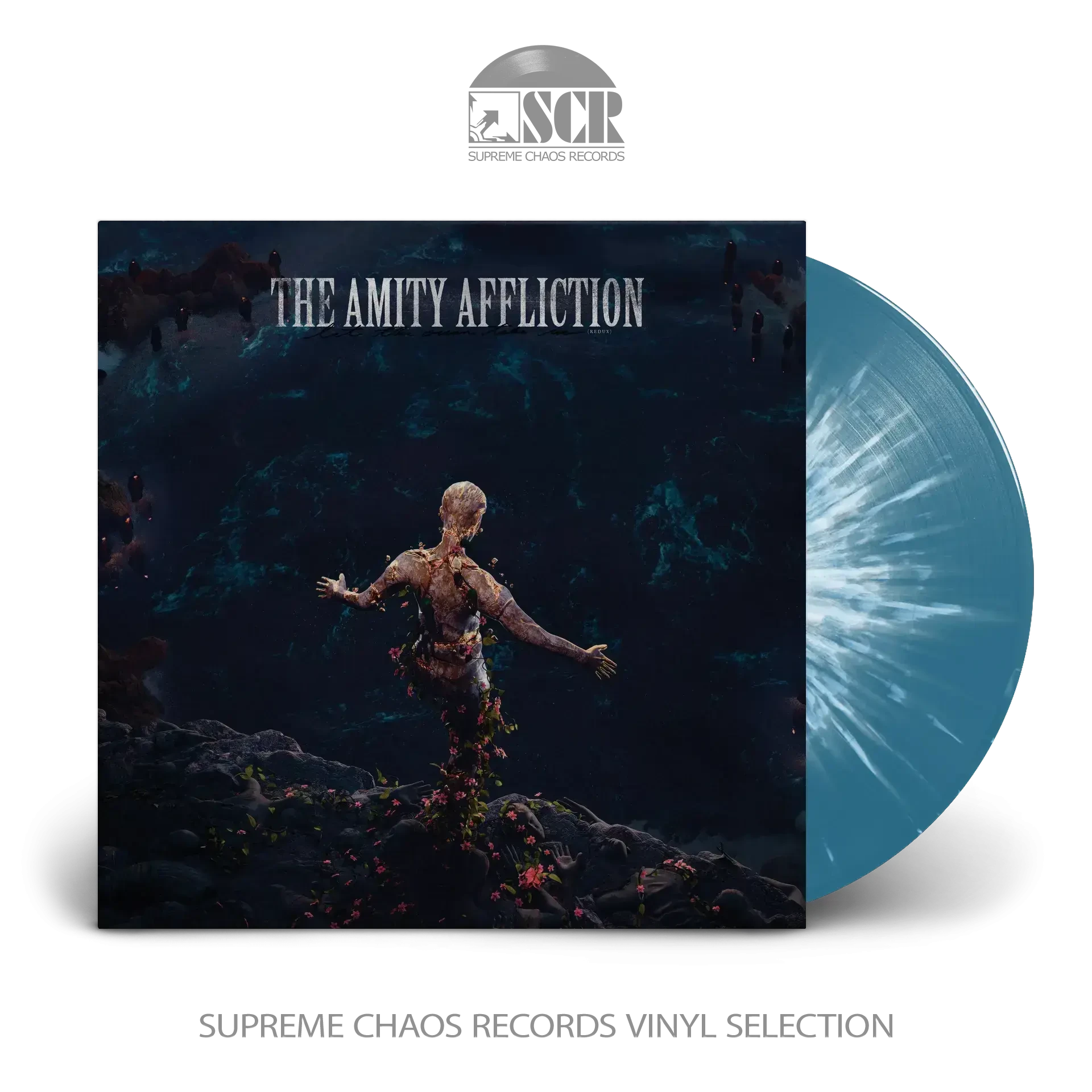 THE AMITY AFFLICTION · Let The Ocean Take Me (Redux) | BLUE WHITE LP (Metalcore/Heavy Metal Vinyl)