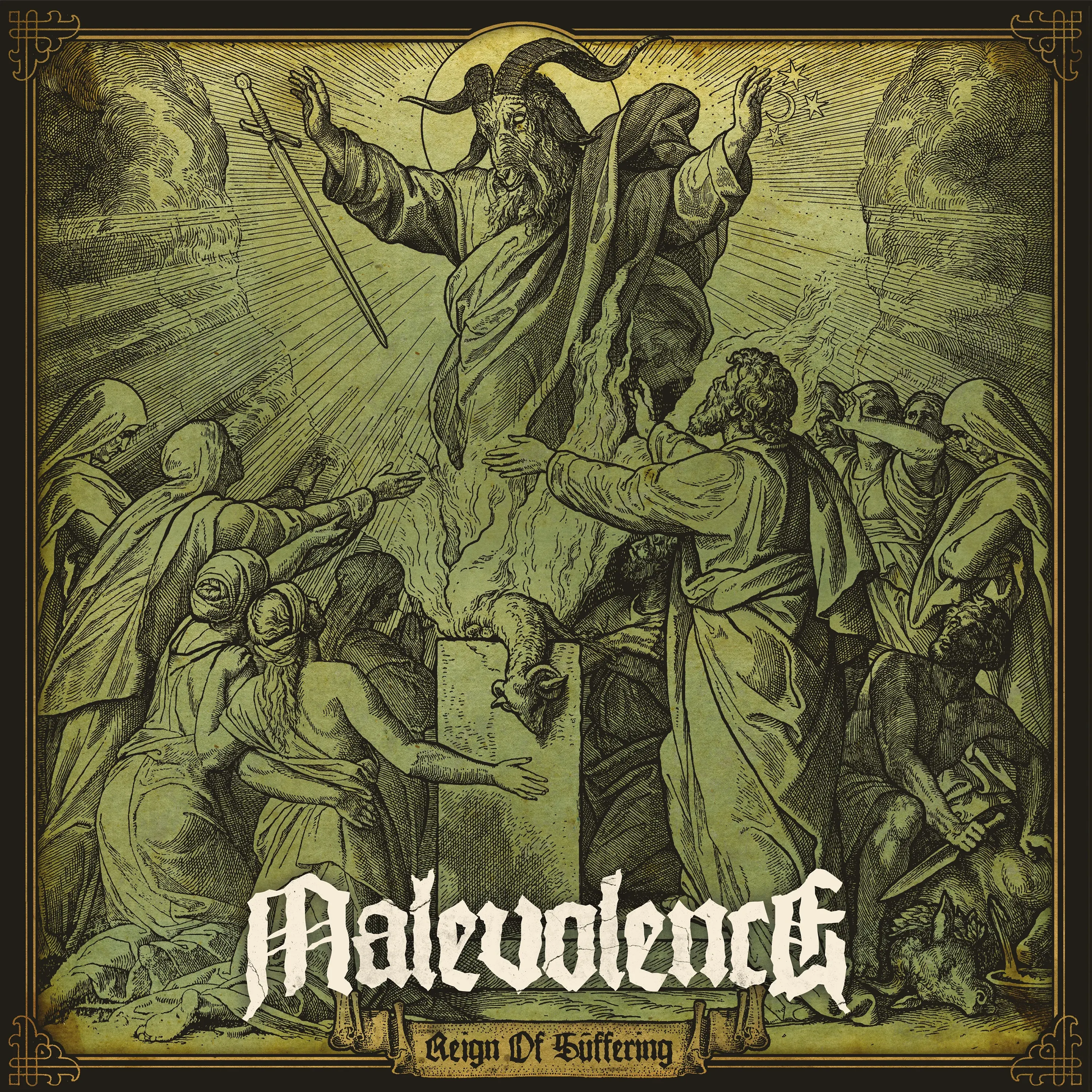 MALEVOLENCE · Reign Of Suffering (Re-Issue 2023) | TRANSPARENT GREEN VINYL (Hardcore Vinyl) · Picture 1