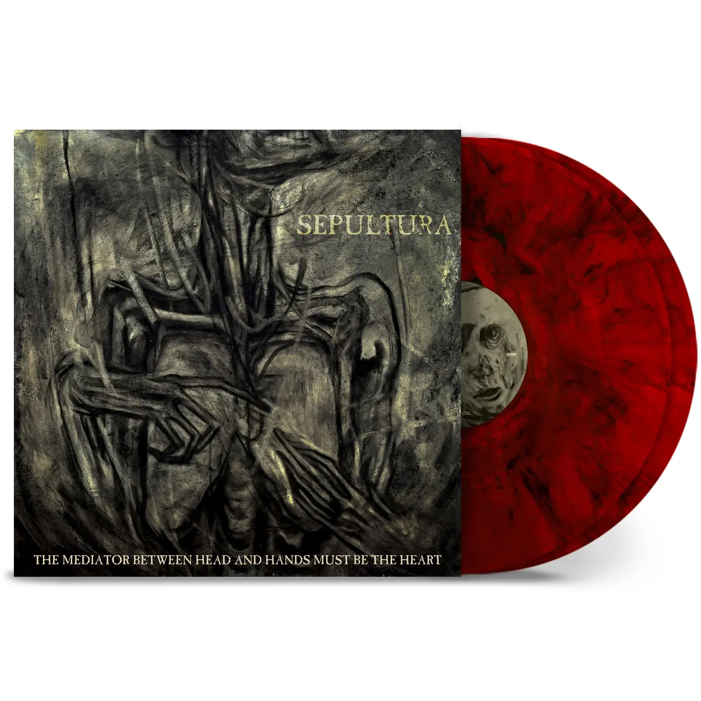 SEPULTURA · The Mediator Between Head And Hands Must Be The Heart | RUBY RED MARBLED DLP (Thrash Metal Vinyl)