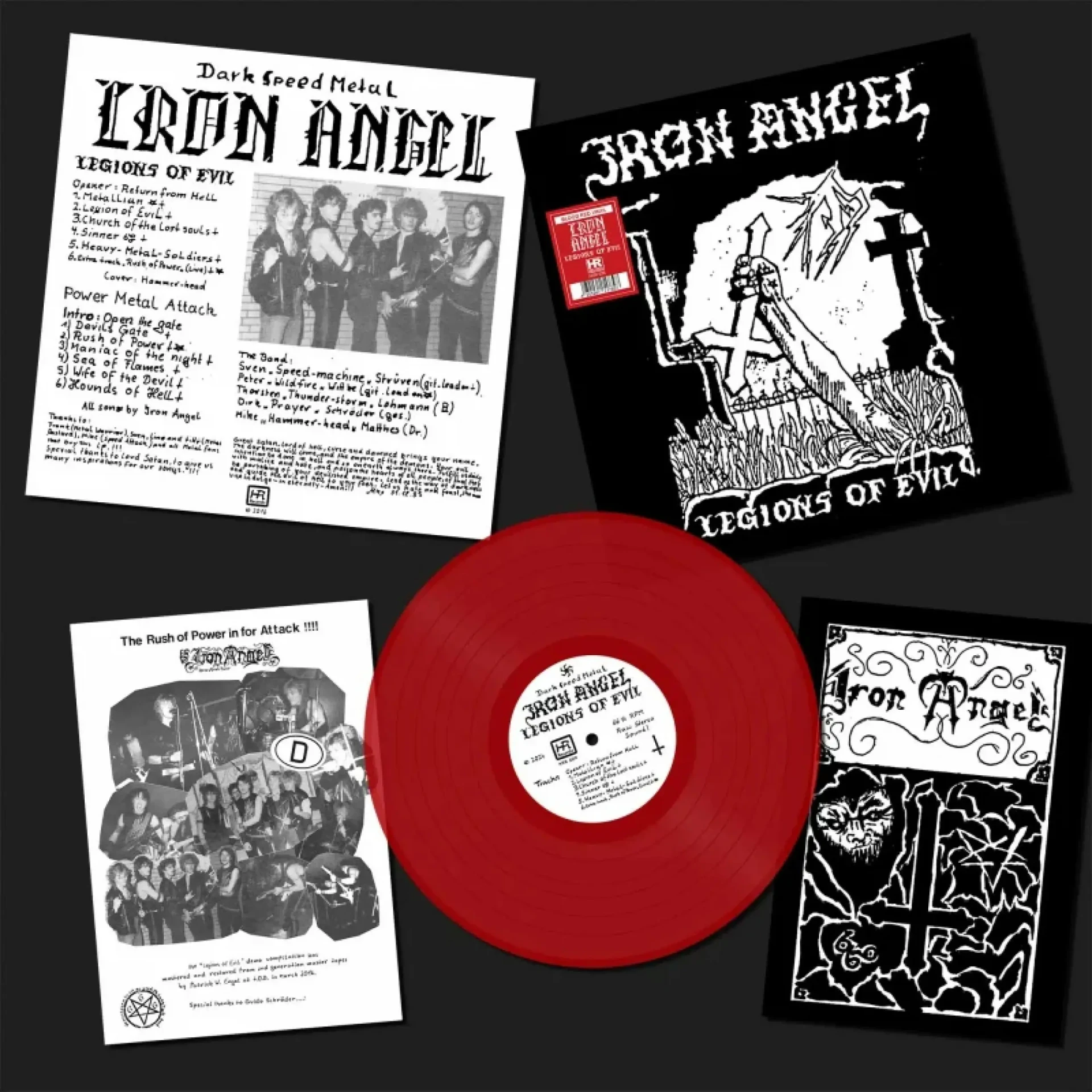 IRON ANGEL - Legions Of Evil · BLOOD RED LP (Power Metal Vinyl)