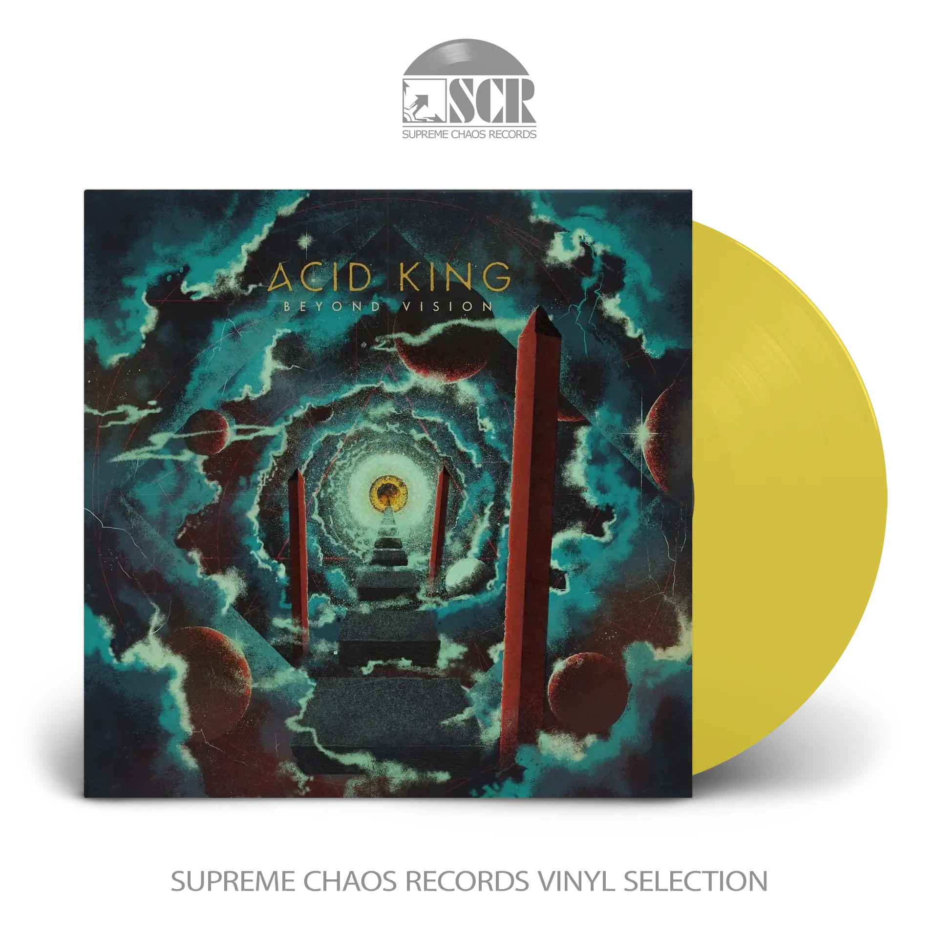 ACID KING · Beyond Vision | TRANSPARENT YELLOW LP (Stoner Rock Vinyl)