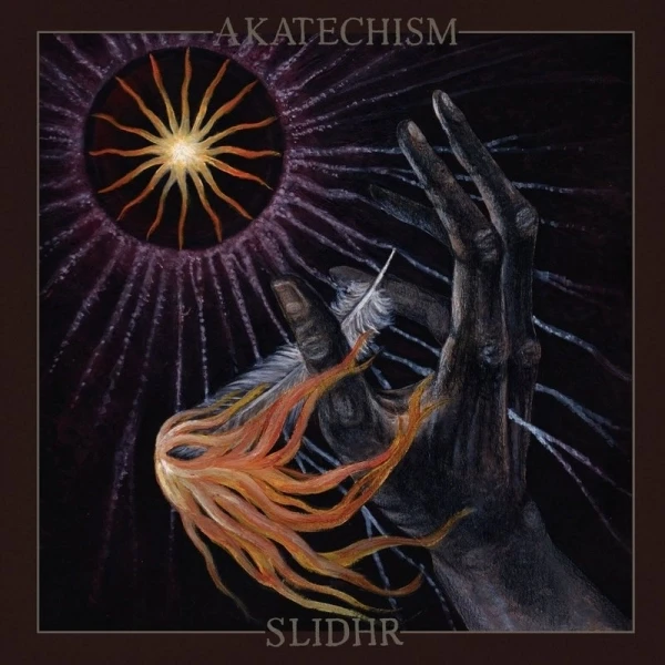 AKATECHISM / SLIDHR · Amongst The Lost Light Of Misaligned Stars | BLACK 7" EP (Black Metal Vinyl) · Picture 1