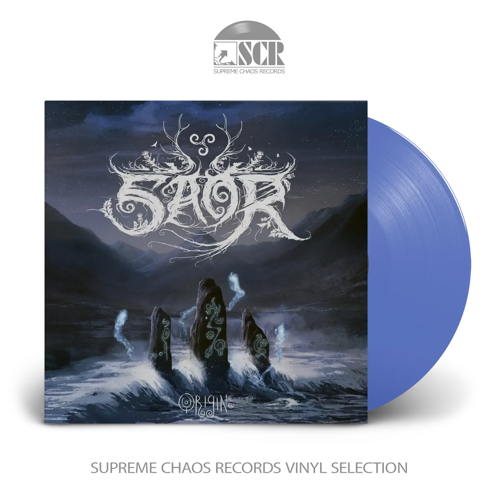 SAOR · Origins | TRANSPARENT BLUE LP (Black Metal Vinyl)