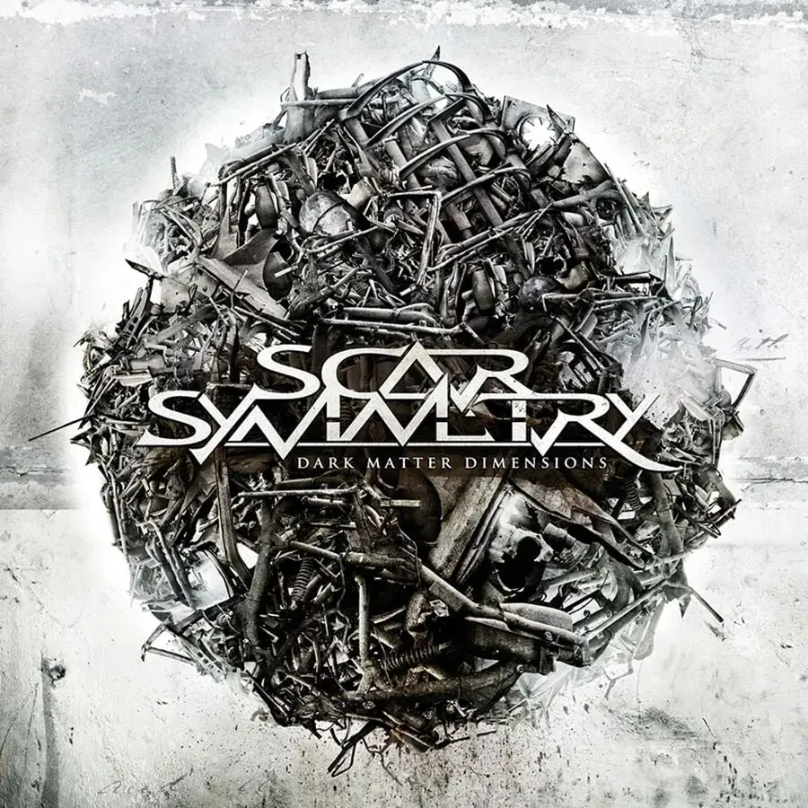 SCAR SYMMETRY - Dark Matter Dimensions · GREY/BLACK SPLATTER DLP (Melodic Death Metal Vinyl) · Picture 1