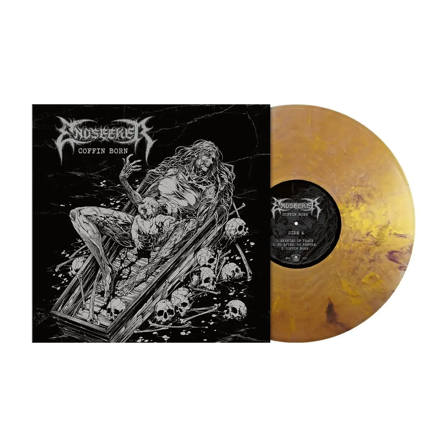 ENDSEEKER · Coffin Born | VINTAGE GOLD MARBLED LP (Death Metal Vinyl)