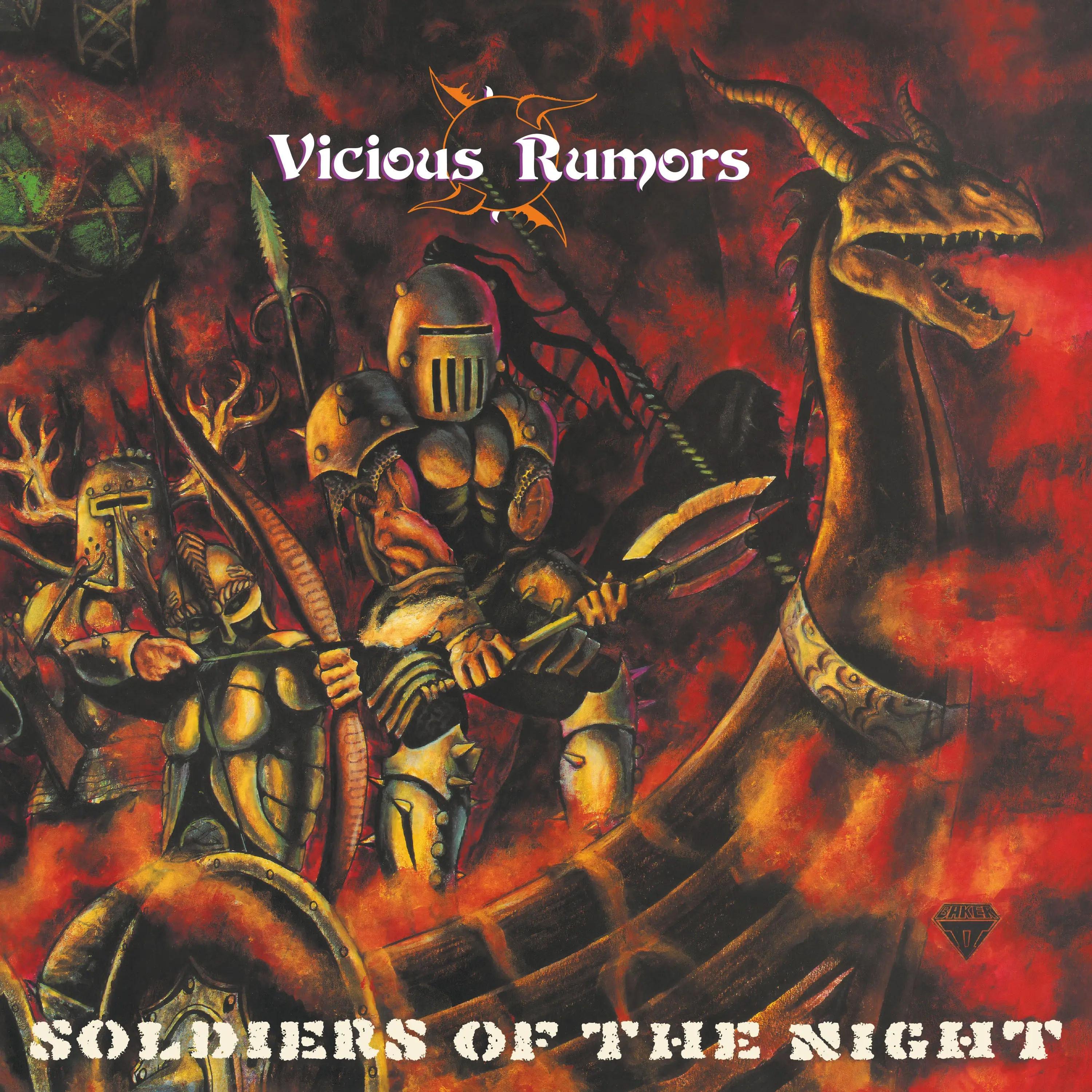 VICIOUS RUMORS · Soldiers Of The Night (Re-Issue) | TRANSPARENT GREEN LP (Heavy Metal Vinyl) · Picture 1
