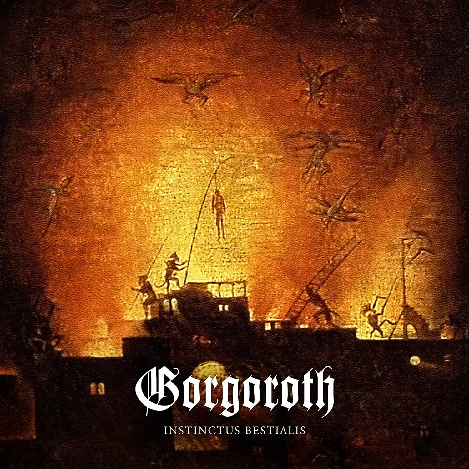GORGOROTH · Instinctus Bestialis | ORANGE/BLACK MARBLED LP (Black Metal Vinyl) · Picture 1