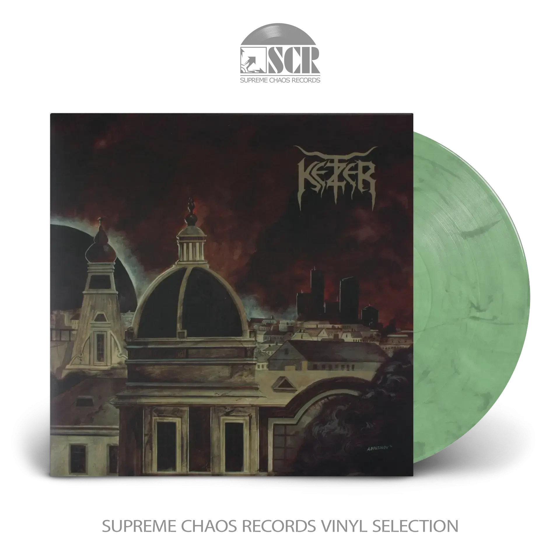 KETZER · Endzeit Metropolis | GREEN/WHITE LP (Thrash Metal Vinyl)