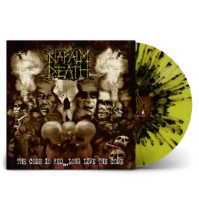 NAPALM DEATH · The Code Is Red | YELLOW/BLACK SPLATTER LP (Grindcore Vinyl)