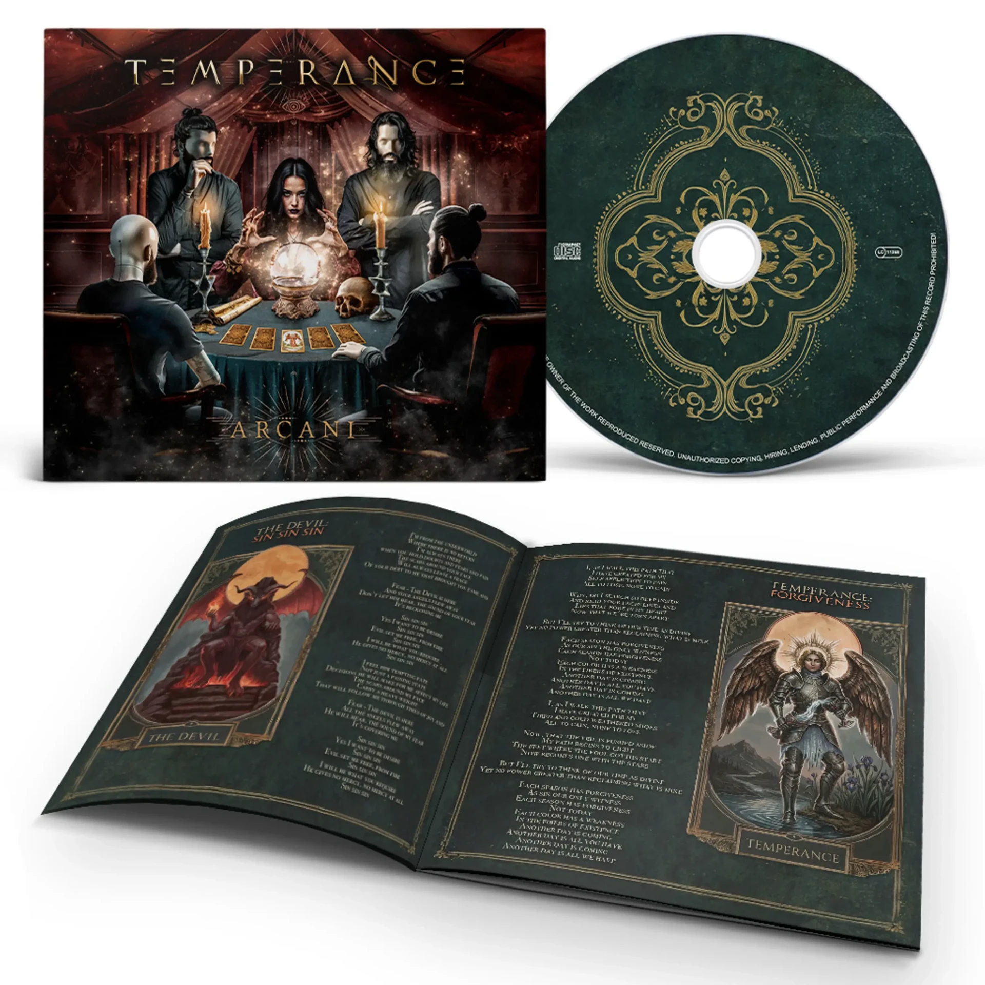 TEMPERANCE · Arcani | DIGIPAK CD (Power Metal CDs) · Picture 2