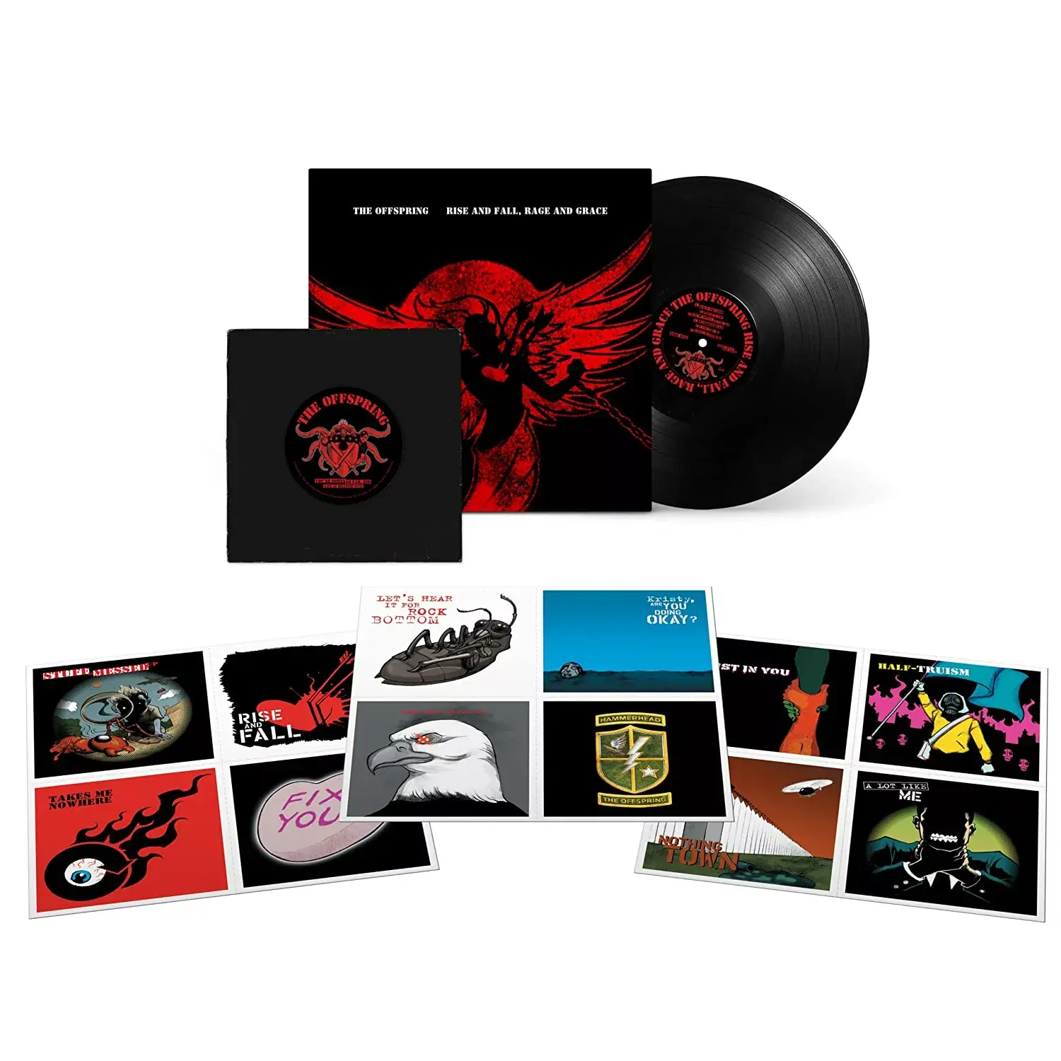 THE OFFSPRING · Rise And Fall, Rage And Grace | BLACK LP + 7" SET (Punk Rock Vinyl)