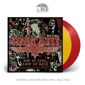 WATAIN · Die In Fire - Live In Hell | YELLOW/RED 2LP (Black Metal Vinyl)