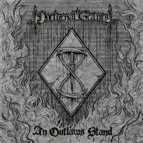 NOCTURNAL GRAVES · An Outlaw's Stand | CLEAR/BLACK LP (Black Metal Vinyl) · Picture 1