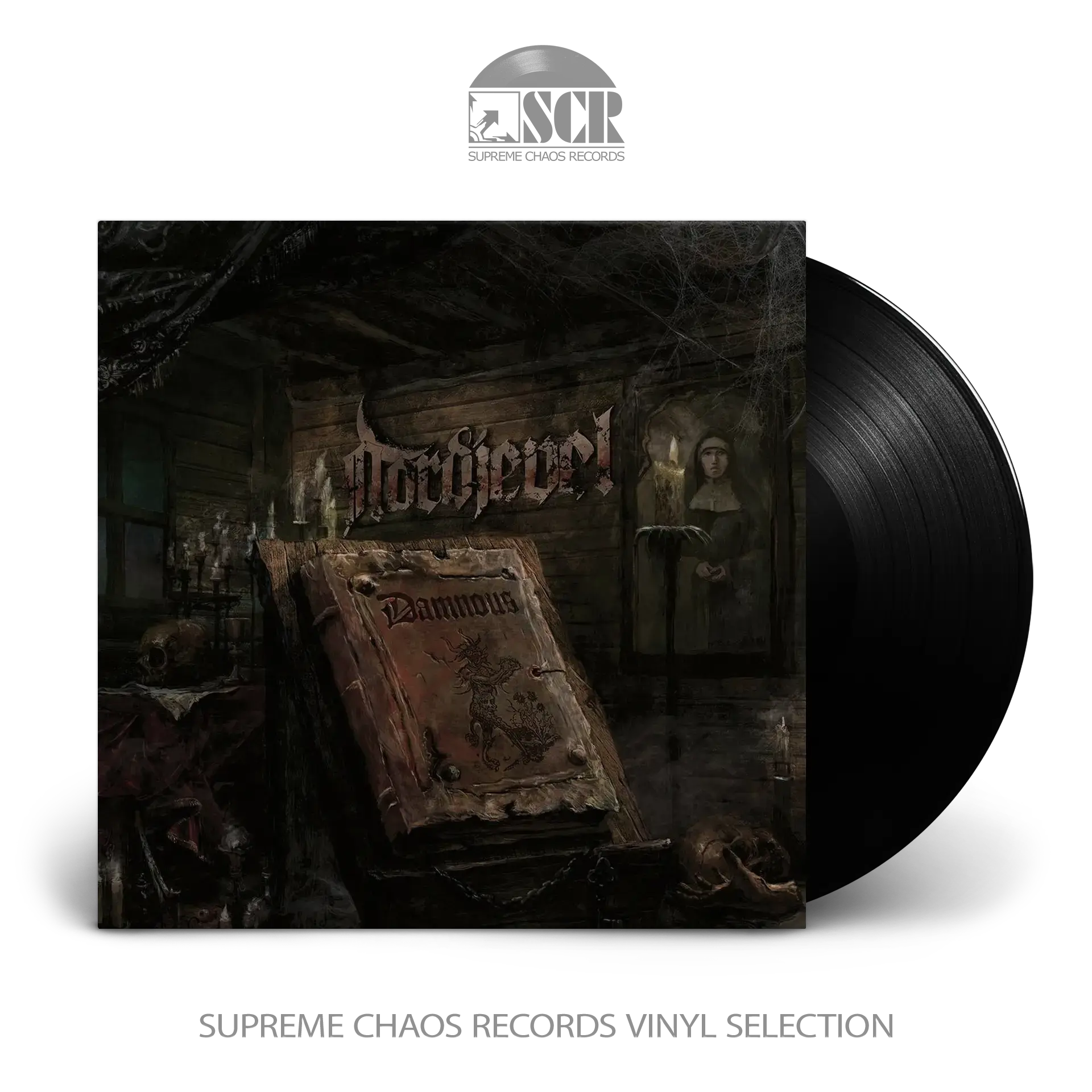 NORDJEVEL · Damnous | BLACK LP (Black Metal Vinyl)