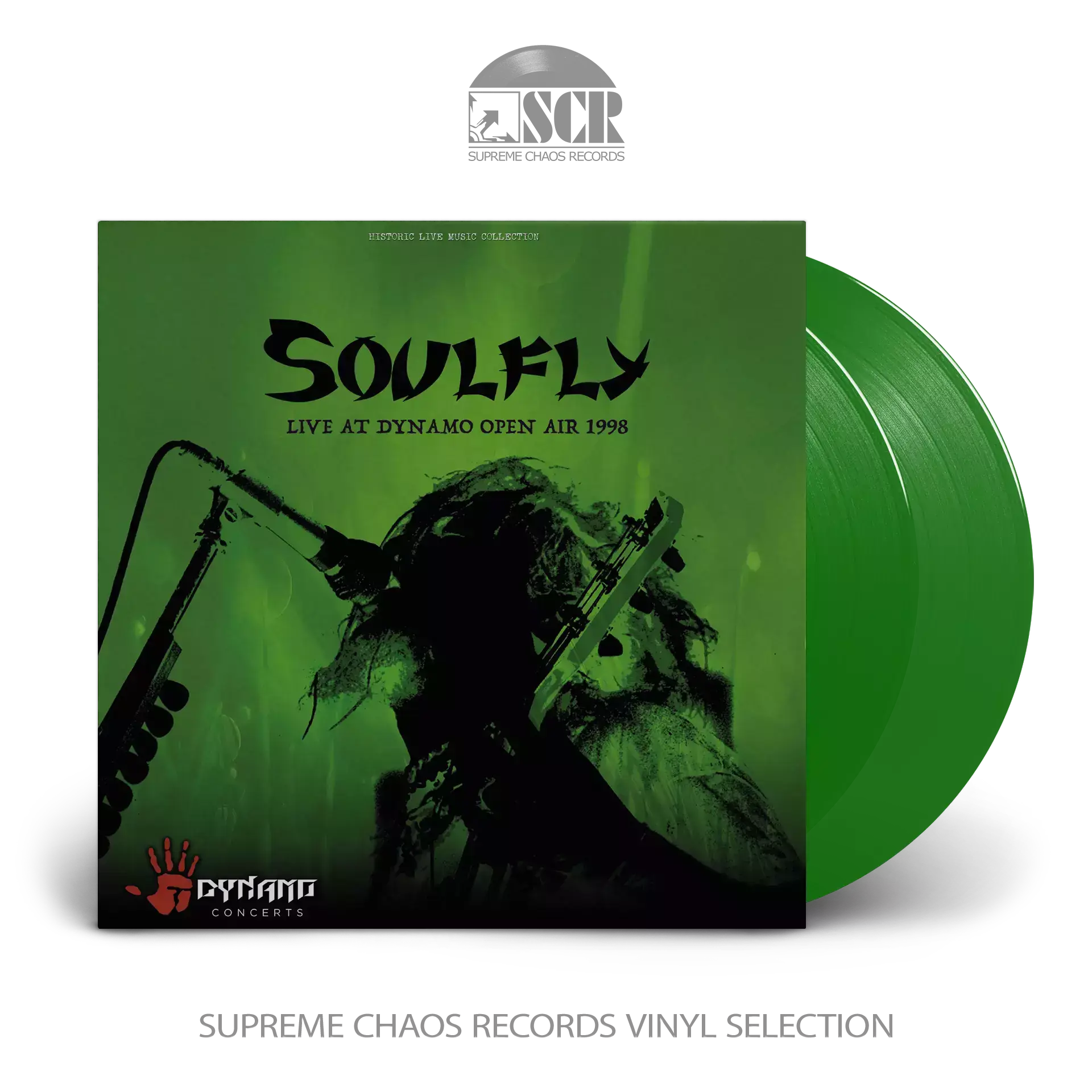 SOULFLY · Live At Dynamo Open Air 1998 | GREEN 2LP (Thrash Metal Vinyl)