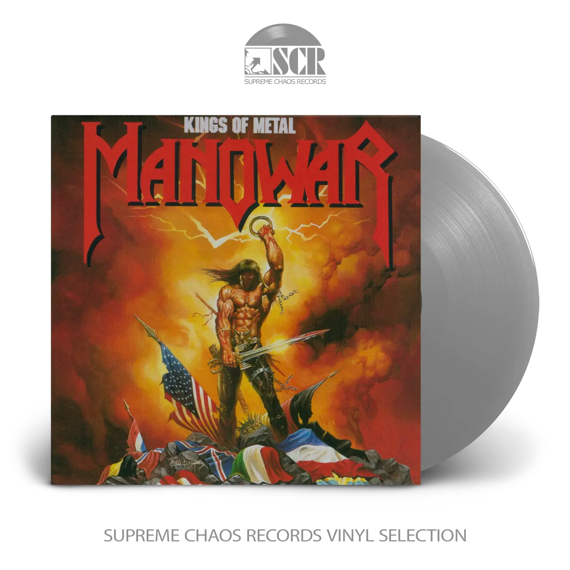 MANOWAR · Kings Of Metal | SILVER LP (Heavy Metal Vinyl)