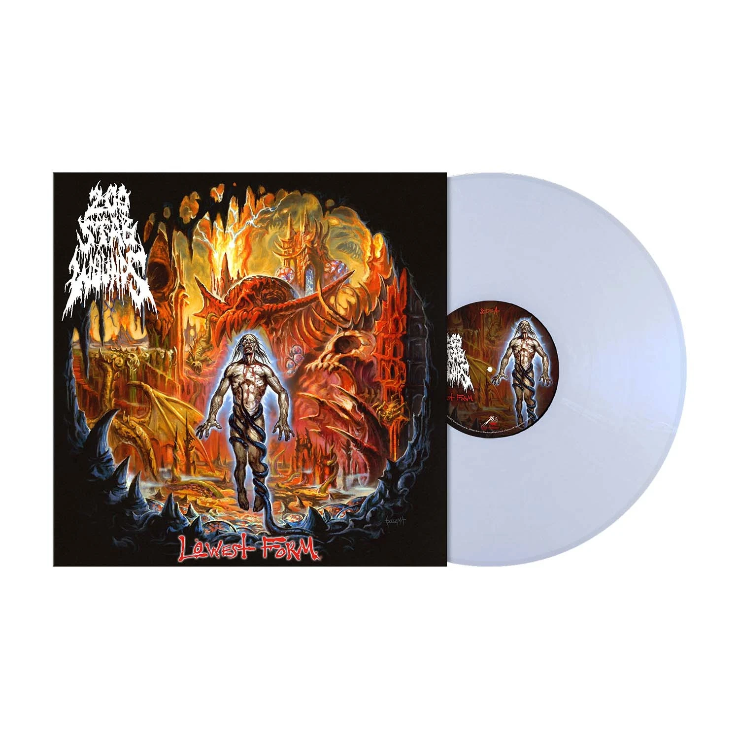 200 STAB WOUNDS · Lowest Form | WHITE BLUE LP (Death Metal Vinyl) · Picture 2