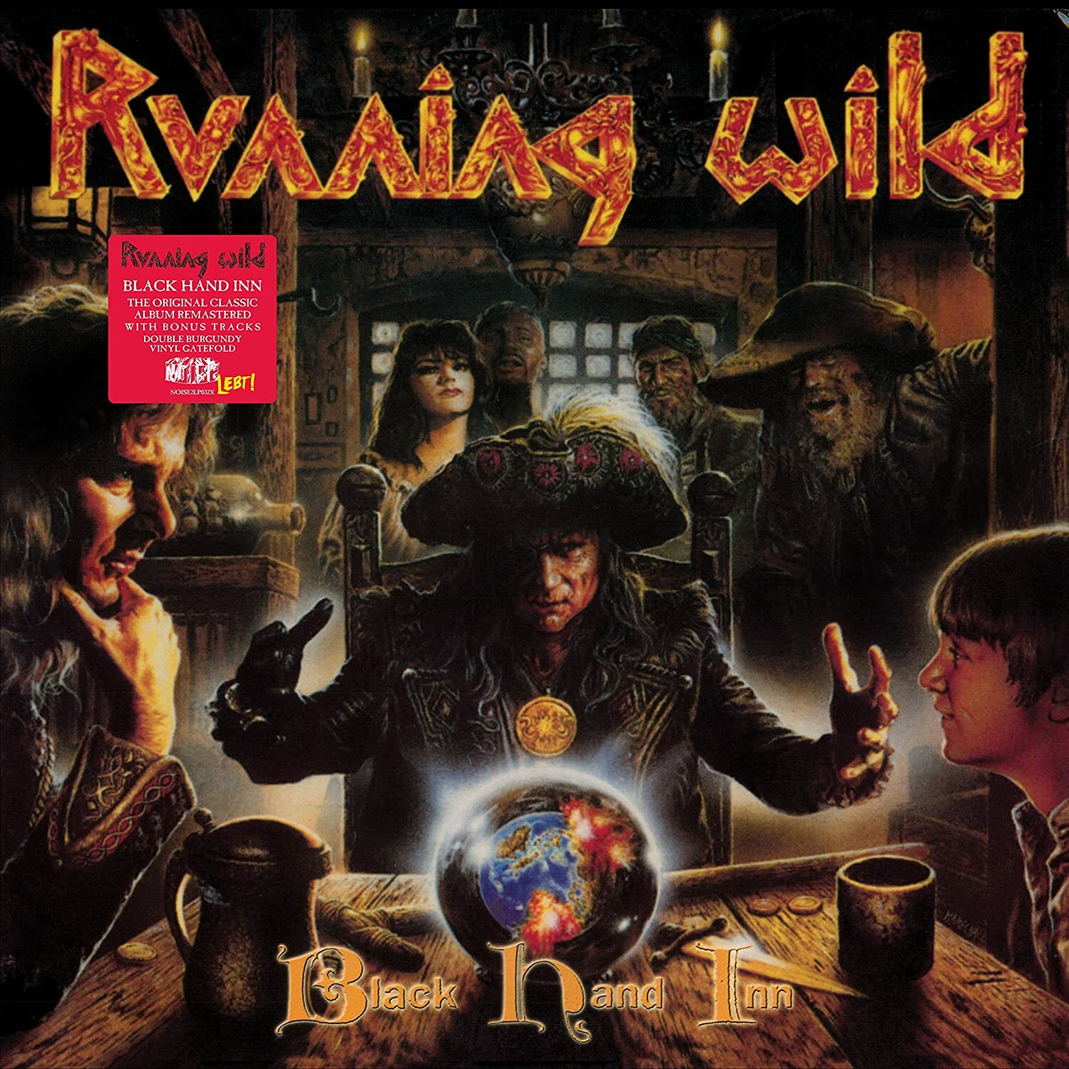 RUNNING WILD · Black Hand Inn | BURGUNDY DLP (Heavy Metal Vinyl) · Picture 1