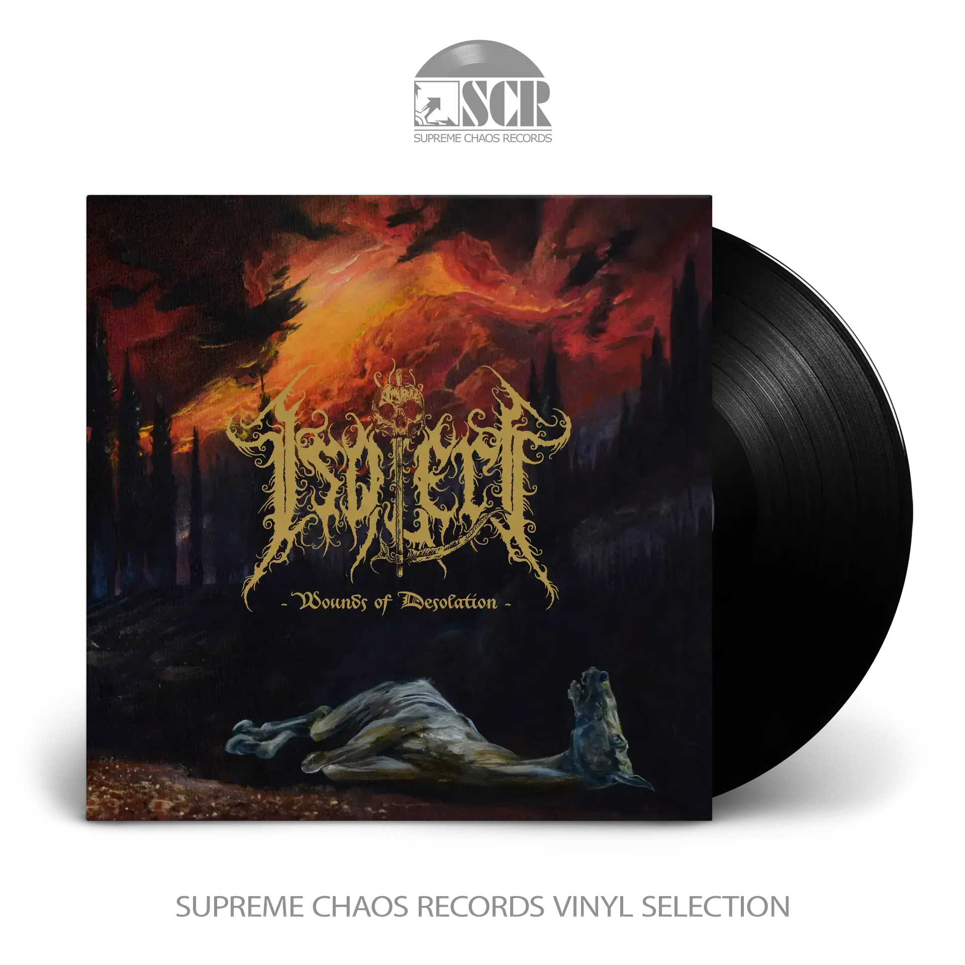 ISOLERT - Wounds Of Desolation · BLACK LP (Black Metal Vinyl)