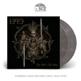 1349 · The Wolf & The King | CRYSTAL CLEAR/BLACK MARBLED 2LP (Black Metal Vinyl)