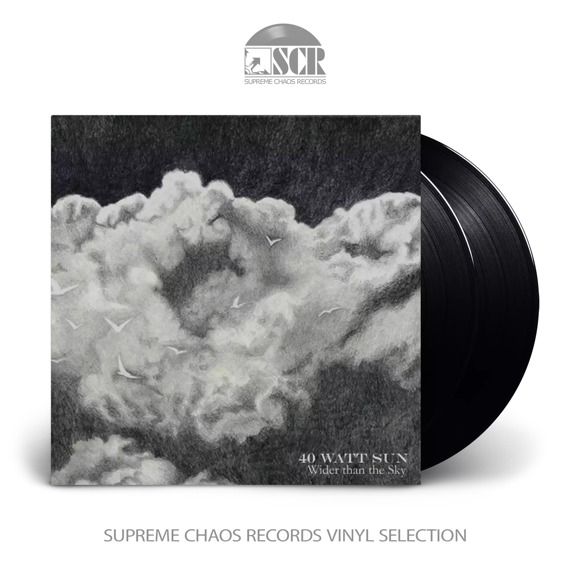 40 WATT SUN · Wider Than The Sky | BLACK 2LP (Doom Metal Vinyl)