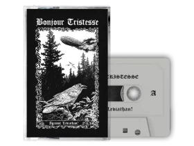 BONJOUR TRISTESSE · The World Without Us / Against Leviathan | WOODEN WHITE TAPE BOX SET (Black Metal Tapes) · Picture 3