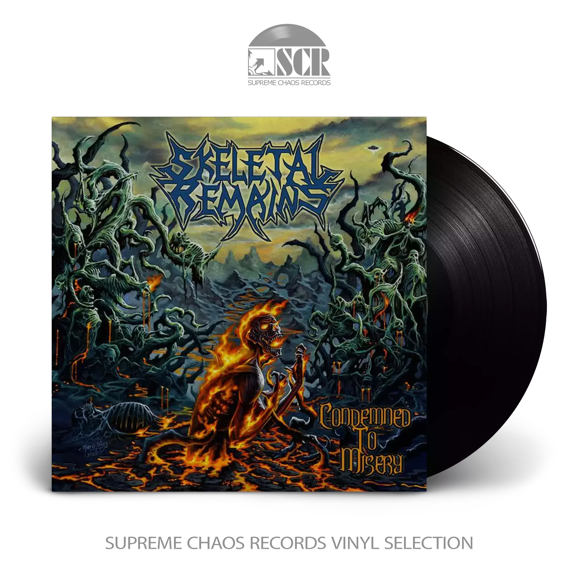 SKELETAL REMAINS - Condemned To Misery (Re-Issue 2021) · BLACK LP