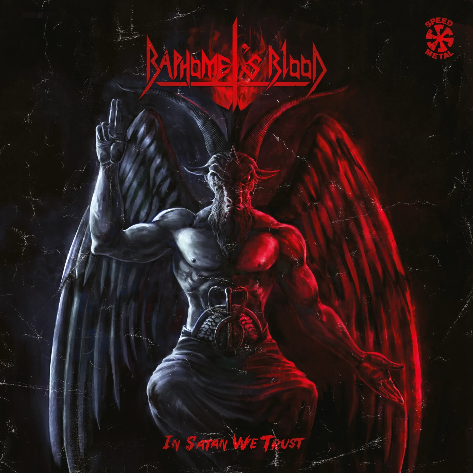 BAPHOMET'S BLOOD - In Satan We Trust [BLACK LP] (Speed Metal Vinyl) · Picture 1