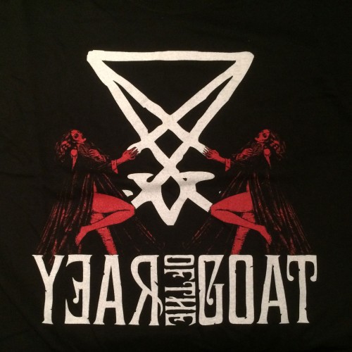 YEAR OF THE GOAT · Angel's Necropolis | BLACK/RED TS-M (Doom Metal Clothes)
