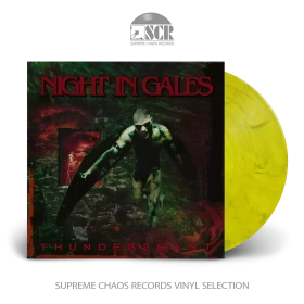 NIGHT IN GALES · Thunderbeast | YELLOW/BLACK MARBLED LP (Death Metal Vinyl)