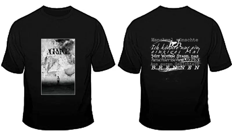 AGRYPNIE · 16[485] Cover TS | T-SHIRT S (Black Metal Clothes)