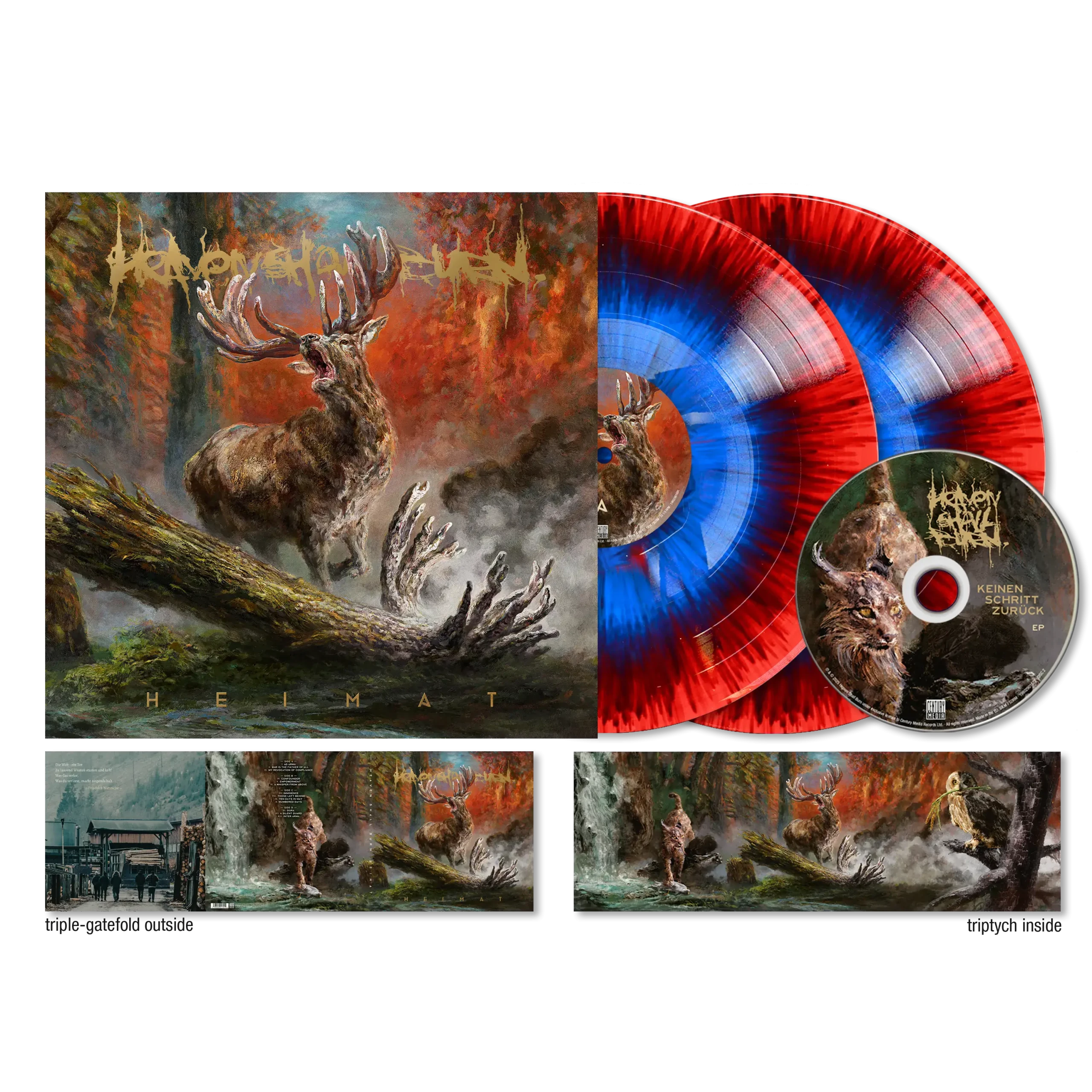 HEAVEN SHALL BURN - Heimat · DELUXE RED/BLUE SPLATTER 2LP+CD