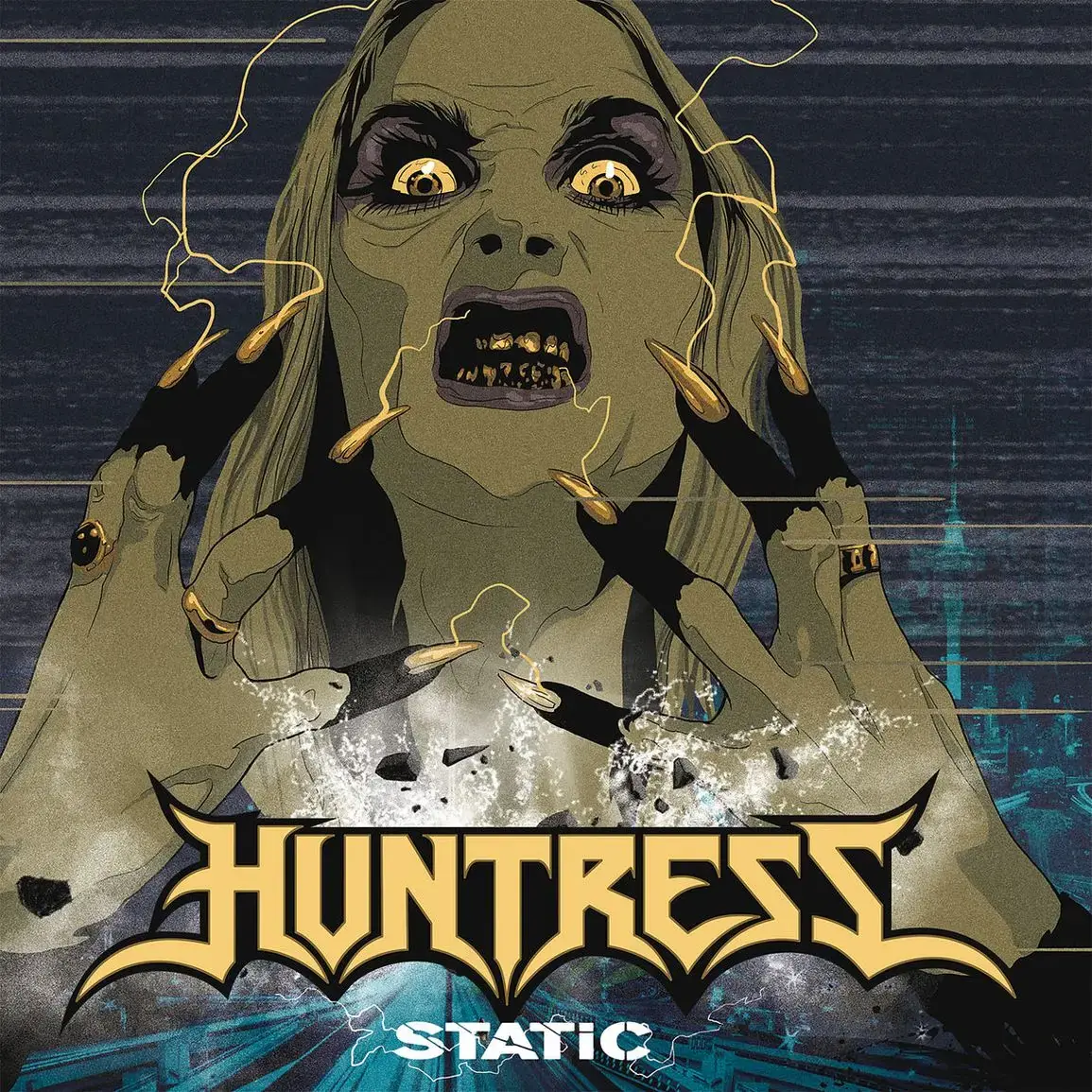 HUNTRESS · Static | BLACK LP (Heavy Metal Vinyl) · Picture 1
