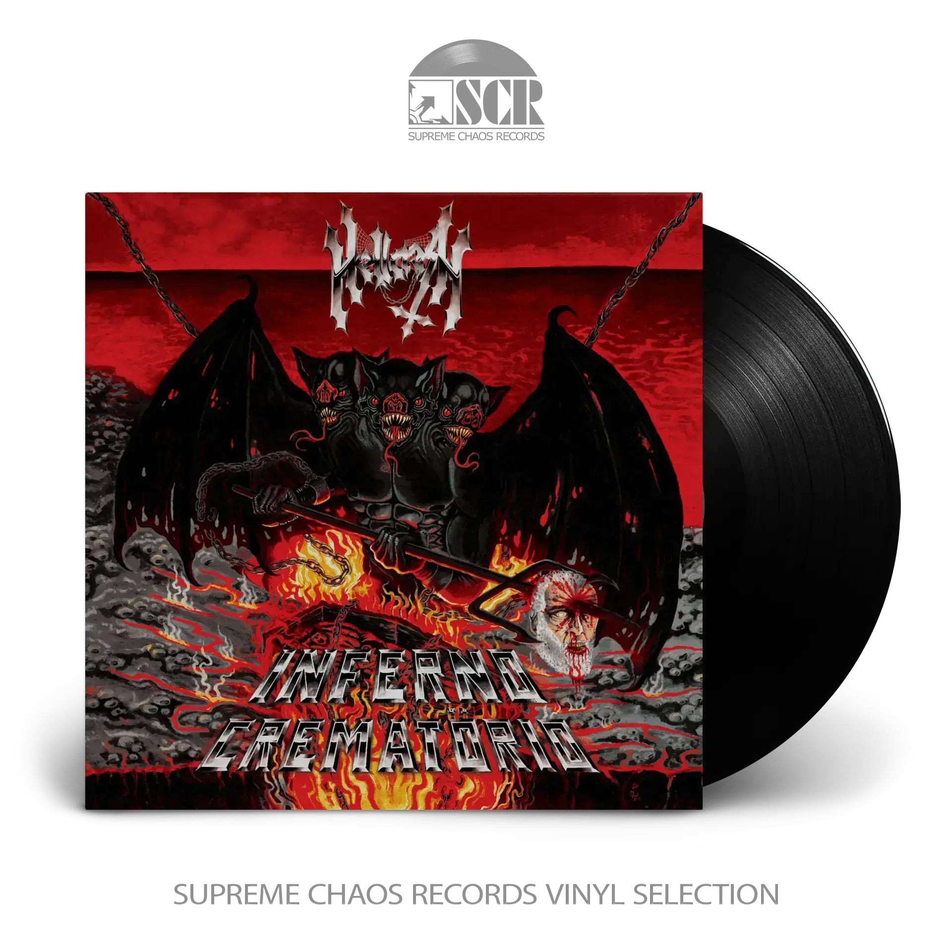 HELLCRASH - Inferno Crematörio · BLACK LP (Speed Metal/Thrash Metal Vinyl)