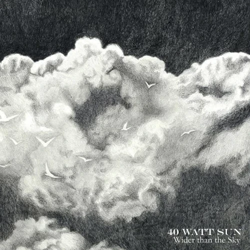 40 WATT SUN · Wider Than The Sky | BLACK 2LP (Doom Metal Vinyl) · Picture 1