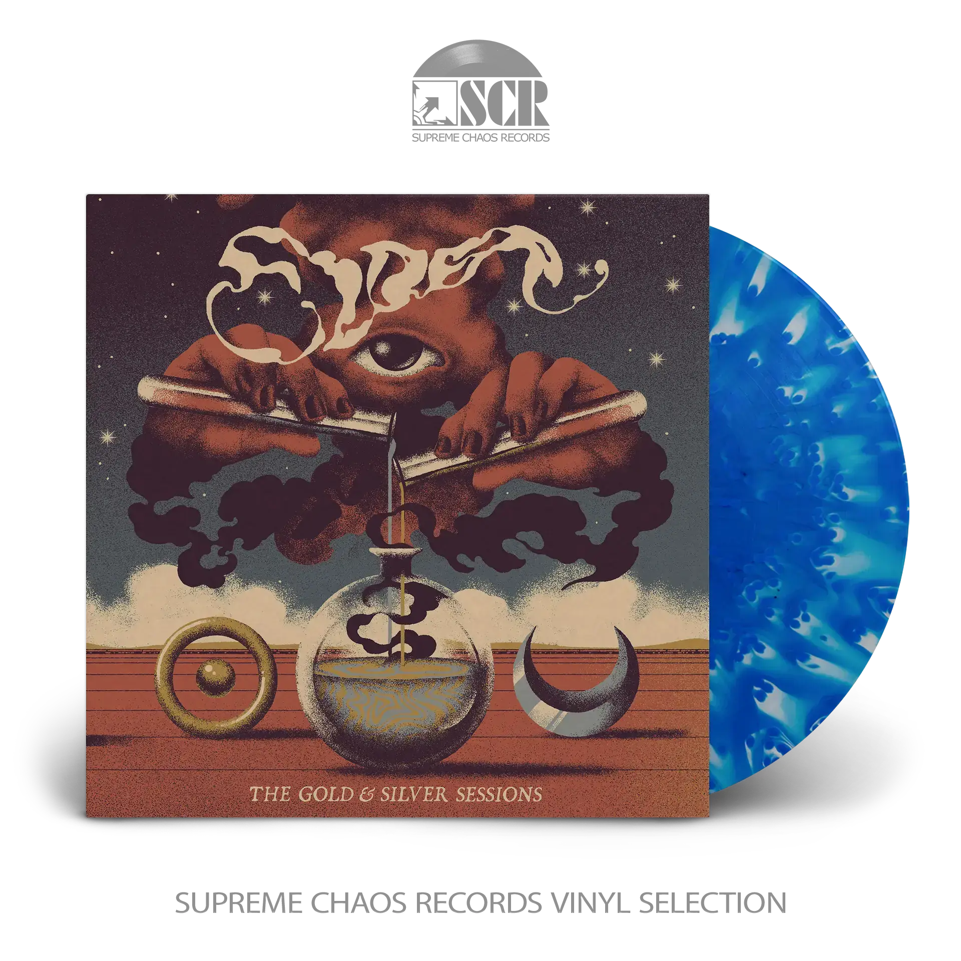 ELDER · The Gold & Silver Sessions | BLUE CLOUDY LP (Psychedelic Rock Vinyl)