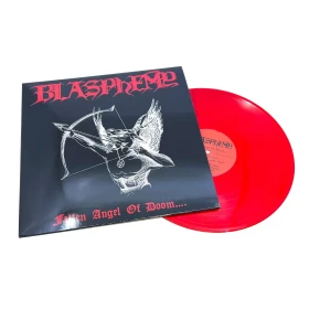 BLASPHEMY · Fallen Angel of Doom | RUBY RED LP (Black Metal Vinyl) · Picture 2