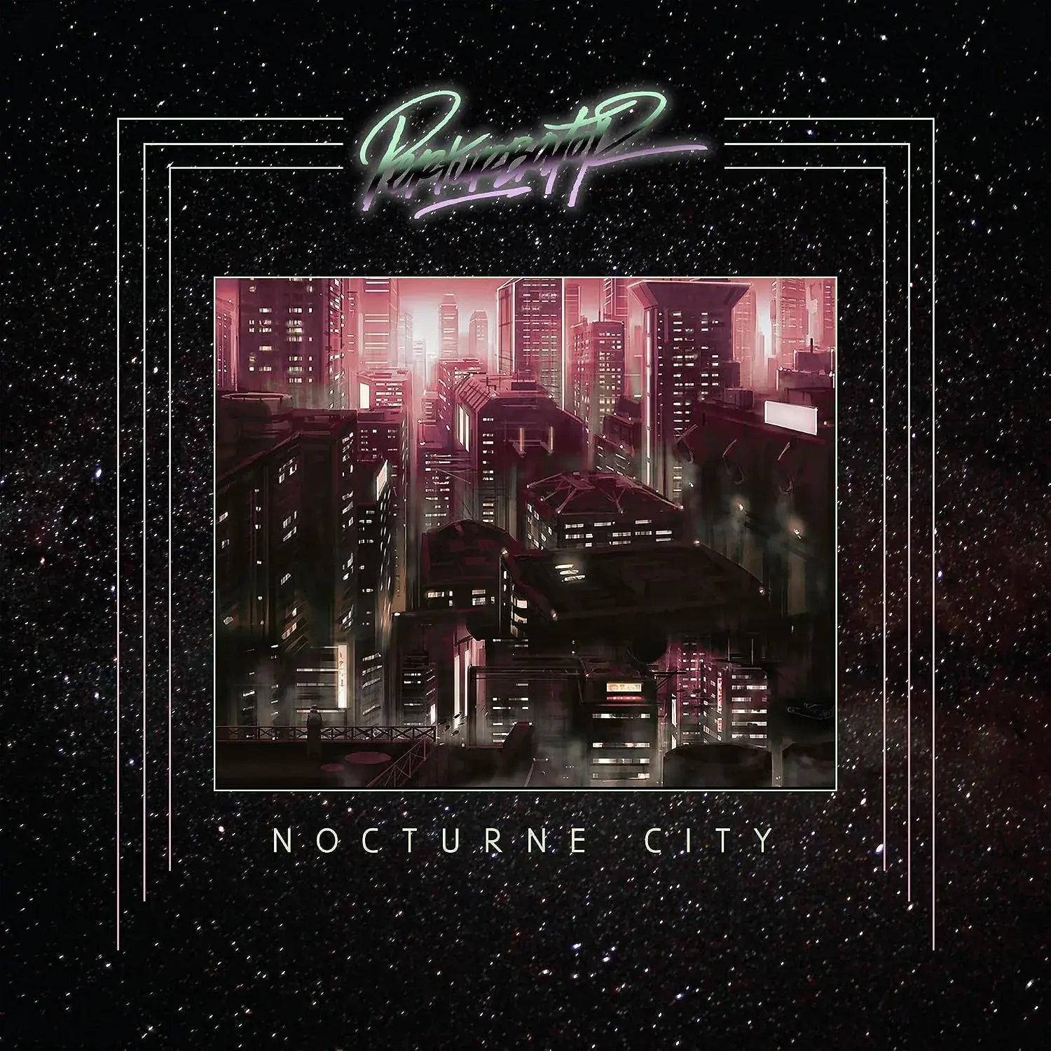 PERTURBATOR · Nocturne City | BLACK LP (Darkwave Vinyl) · Picture 1