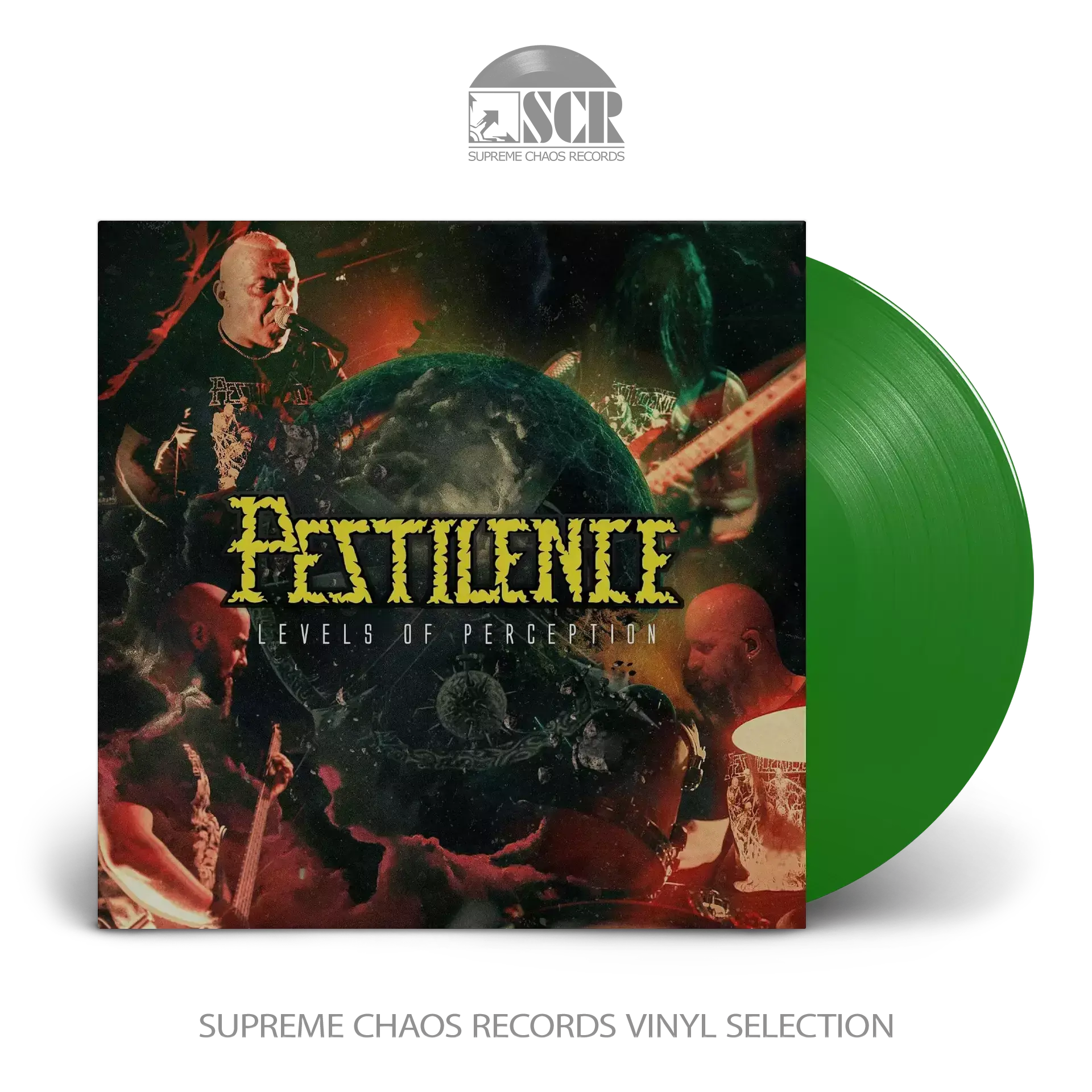PESTILENCE - Levels of Perception · GREEN LP (Death Metal Vinyl)