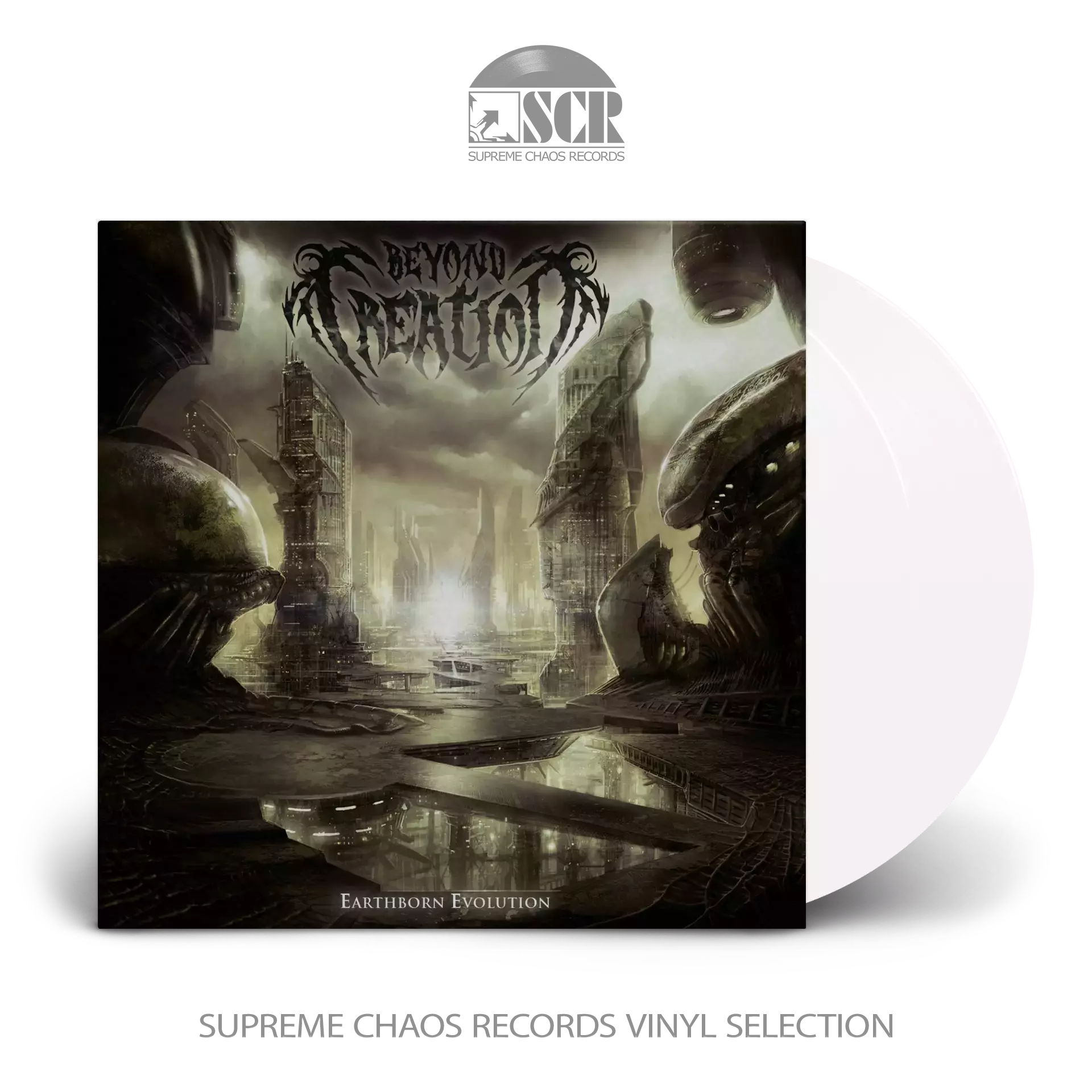 BEYOND CREATION · Earthborn Evolution | WHITE 2LP (Progressive Death Metal Vinyl)