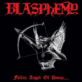 BLASPHEMY · Fallen Angel of Doom | RUBY RED LP (Black Metal Vinyl) · Picture 1